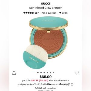 BNWB*GUCCI SUN KISSED BRONZER 🌞